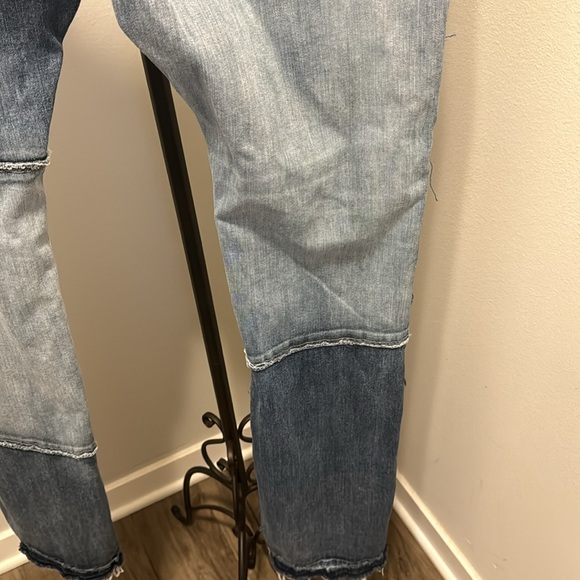 Men’s blue jeans like new two toned and patched in some areas - Picture 10 of 15